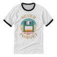 Never Forget Retro Diskette Nostalgia Vintage Unisex Cotton Ringer T-Shirt Never Forget Retro Diskette Nostalgia Vintage Unisex Cotton Ringer T-Shirt