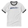 Frutiger Aero Aesthetic Digital Art Vintage Varsity Unisex Cotton Ringer T-Shirt