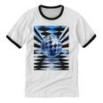 Frutiger Aero Aesthetic Tech Checkered Room Orb Sky Unisex Cotton Ringer T-Shirt Frutiger Aero Aesthetic Tech Checkered Room Orb Sky Unisex Cotton Ringer T-Shirt