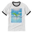 Frutiger Aero Aesthetics Unisex Cotton Ringer T-Shirt