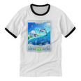 Frutiger Aero Skeuomorphism User Interface Nostalgia Premium Tri-Blend Unisex Cotton Ringer T-Shirt