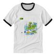 Frutiger Aero Y2K Fashion Trends Statement Piece Tech Orbite Unisex Cotton Ringer T-Shirt