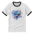 Frutiger Aero Y2K Fish Unisex Cotton Ringer T-Shirt