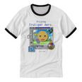 Frutiger Aero Y2K Meme Graphic 2000s Nostalgia Premium Unisex Cotton Ringer T-Shirt