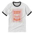Fun Cool Cute Introvert Cat Character Quote Tea Cup For Men Women Unisex Cotton Ringer T-Shirt