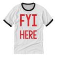 Fyi Introvert Here Raglan Baseball Tee Unisex Cotton Ringer T-Shirt