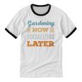 Gardening Now Minimal Socializing Introvert Vintage Unisex Cotton Ringer T-Shirt Gardening Now Minimal Socializing Introvert Vintage Unisex Cotton Ringer T-Shirt