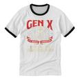 Gen X The Badass Generation Generation X Gen Xer Nostalgia Unisex Cotton Ringer T-Shirt Gen X The Badass Generation Generation X Gen Xer Nostalgia Unisex Cotton Ringer T-Shirt