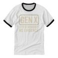 Gen X Lots Of Memories No Evidence Retro Nostalgia Premium Tri-Blend Unisex Cotton Ringer T-Shirt Gen X Lots Of Memories No Evidence Retro Nostalgia Premium Tri-Blend Unisex Cotton Ringer T-Shirt
