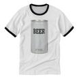 Generic Beer 1980s 80s Nostalgia Unisex Cotton Ringer T-Shirt