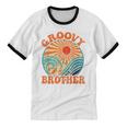 Groovy Brother 70s Aesthetic Nostalgia 1970's Retro Brother Unisex Cotton Ringer T-Shirt