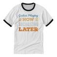 Guitar Playing Now Minimal Socializing Introvert Vintage Unisex Cotton Ringer T-Shirt Guitar Playing Now Minimal Socializing Introvert Vintage Unisex Cotton Ringer T-Shirt