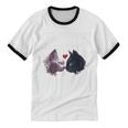 Happy Valentines Day Self Introvert Humor Antisocial Unisex Cotton Ringer T-Shirt