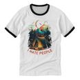 I Hate People Id Rather Be Camping Sarcastic Introvert Unisex Cotton Ringer T-Shirt I Hate People Id Rather Be Camping Sarcastic Introvert Unisex Cotton Ringer T-Shirt