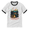 I Hate People Id Rather Be Camping Sarcastic Introvert Unisex Cotton Ringer T-Shirt I Hate People Id Rather Be Camping Sarcastic Introvert Unisex Cotton Ringer T-Shirt