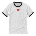 I Heart Love Nostalgia Unisex Cotton Ringer T-Shirt
