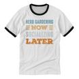 Herb Gardening Now Minimal Socializing Introvert Vintage Unisex Cotton Ringer T-Shirt Herb Gardening Now Minimal Socializing Introvert Vintage Unisex Cotton Ringer T-Shirt