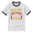 Hibernation Mode Fall And Winter Meme Introvert Vibes Humor Unisex Cotton Ringer T-Shirt