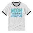 High Functioning Introvert Sarcasm Sarcastic Grunge Unisex Cotton Ringer T-Shirt High Functioning Introvert Sarcasm Sarcastic Grunge Unisex Cotton Ringer T-Shirt