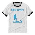 Hike-Trovert Hiking Humor Definition Introvert Unisex Cotton Ringer T-Shirt Hike-Trovert Hiking Humor Definition Introvert Unisex Cotton Ringer T-Shirt