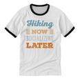 Hiking Now Minimal Socializing Introvert Vintage Unisex Cotton Ringer T-Shirt Hiking Now Minimal Socializing Introvert Vintage Unisex Cotton Ringer T-Shirt