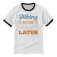 Hiking Now Minimal Socializing Introvert Vintage Unisex Cotton Ringer T-Shirt Hiking Now Minimal Socializing Introvert Vintage Unisex Cotton Ringer T-Shirt