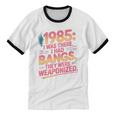Hilarious 1985 Big Hair Bangs Joke For Gen X Nostalgia Unisex Cotton Ringer T-Shirt Hilarious 1985 Big Hair Bangs Joke For Gen X Nostalgia Unisex Cotton Ringer T-Shirt