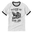 Horse Please Be Patient With Me I'm From The 1900s Premium Unisex Cotton Ringer T-Shirt Horse Please Be Patient With Me I'm From The 1900s Premium Unisex Cotton Ringer T-Shirt
