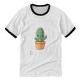 Hug Me I Dare You Introvert Cactus Tee Unisex Cotton Ringer T-Shirt Hug Me I Dare You Introvert Cactus Tee Unisex Cotton Ringer T-Shirt
