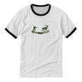 Hunt-Trovert Hunting Hunter Humor Definition Introvert Unisex Cotton Ringer T-Shirt