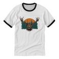 Hunting Is My Escape Introvert Hunter Antisocial Unisex Cotton Ringer T-Shirt