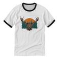 Hunting For My Sanity Introvert Hunter Antisocial Unisex Cotton Ringer T-Shirt