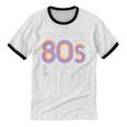 I'd Rather Be In The 80s Iconic Music Nostalgia Vintage Unisex Cotton Ringer T-Shirt