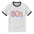 I'd Rather Be In The 80s Iconic Music Nostalgia Vintage Unisex Cotton Ringer T-Shirt