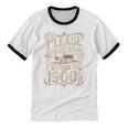 I'm From The 1900s Old Humor Boomer Dad Father's Day Unisex Cotton Ringer T-Shirt