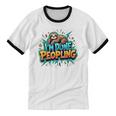 I'm Done Peopling Introvert Sloth Unisex Cotton Ringer T-Shirt I'm Done Peopling Introvert Sloth Unisex Cotton Ringer T-Shirt