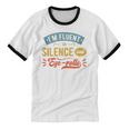 I'm Fluent In Silence And Eye-Rolls Introverts Unisex Cotton Ringer T-Shirt