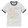 I'm Nicer Than My Face Looks Introverted Introverts Unisex Cotton Ringer T-Shirt I'm Nicer Than My Face Looks Introverted Introverts Unisex Cotton Ringer T-Shirt