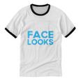 I'm Nicer Than My Face Looks Shy People Introverts Unisex Cotton Ringer T-Shirt