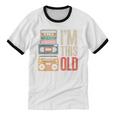 I'm This Old Vintage Cassette Tape Nostalgia Unisex Cotton Ringer T-Shirt I'm This Old Vintage Cassette Tape Nostalgia Unisex Cotton Ringer T-Shirt