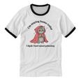 I’m Staying Home Today Cat Introvert Homebody Unisex Cotton Ringer T-Shirt