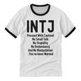 INTJ Rules Architect Personality Type Introvert Unisex Cotton Ringer T-Shirt