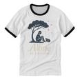 Introvert Alone Is Enough Social Battery Low Antisocial Unisex Cotton Ringer T-Shirt
