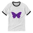 Introvert Antisocial Butterfly For Women Men Unisex Cotton Ringer T-Shirt