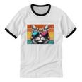 Introvert Cat How Do I Block You Retro Cat Sarcastic Men Women Girls Unisex Cotton Ringer T-Shirt