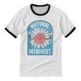 Introvert Cute Anti-Social Shy Person Inner Strength Unisex Cotton Ringer T-Shirt