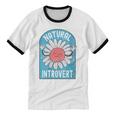 Introvert Cute Anti-Social Shy Person Inner Strength Unisex Cotton Ringer T-Shirt