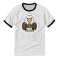 Introvert Eagle And Coffee Lovers Unisex Cotton Ringer T-Shirt Introvert Eagle And Coffee Lovers Unisex Cotton Ringer T-Shirt