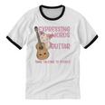 Introvert Guitarist Expressing Words Through Guitar Melody Unisex Cotton Ringer T-Shirt Introvert Guitarist Expressing Words Through Guitar Melody Unisex Cotton Ringer T-Shirt
