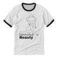 Introvert Health Aware Acceptance Beauty Art Unisex Cotton Ringer T-Shirt Introvert Health Aware Acceptance Beauty Art Unisex Cotton Ringer T-Shirt